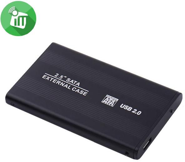 USB 2.0 External 2.5-inch SATA Aluminum HDD Enclosure