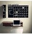 A Month Plan Calendar Chalkboard MEMO Blackboard Wall Sticker , 2725609773718 Multicolour