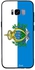 غطاء حماية واقٍ لهاتف سامسونج جالاكسي S8 بلون علم سان مارينو