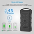Apple iPod touch Bank, Rugged 10,000mAh IP68 Waterproof Quick Charge 3.0 USB External Charger with Lightning, Micro USB Input with USB Type-C Two Way Charging Port and Flashlight for Outdoor Smartphones, Tablets, GPS, Drones, Promate Armor-10