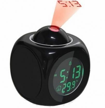 Digital LCD Voice Talking LED Projection Alarm Clock