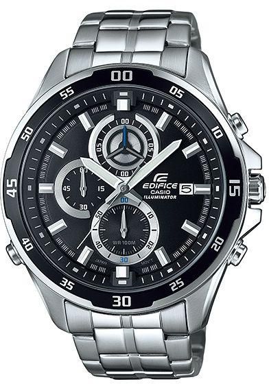 Casio Edifice Men's Black Dial Stainless Steel Band Watch - EFR-547D-1A