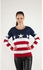 Ravin Women Multicolour Round Neck" Usa Flag"Pullover