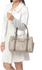 Calvin Klein H2ADJ592-3C4 Hudson Monogram Satchel Bag for Women, Multi Color