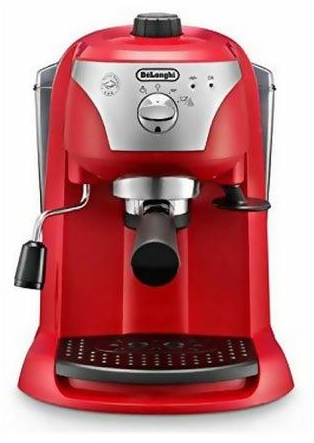 ماكينة صنع قهوة الإسبريسو والكابوتشينو 1.4 L 1100 W EC221R أحمر/فضي
