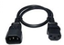Back to Back Power Cable for Monitor - Desktop PC - CPU - Black - 1.5m