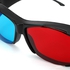 Generic Red Blue 3D Glasses Black Frame For Dimensional Anaglyph Movie Game DVD Projecto