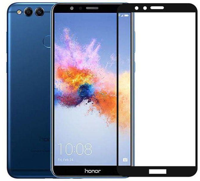 5D Tempered Glass Screen Protector For Honor 7X Black