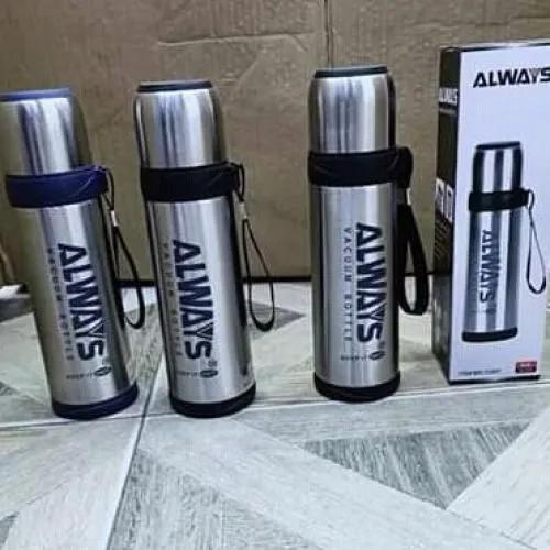Always Stainless Steel Silver Thermos Flask Jug - 500ml