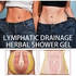 Lymphatic Drainage Shower Gel,Ginger Lymphatic Drainage Shower Gel,Herbal Slimming Shower Gel, Natural Organic Moisturizing Refreshing Shower Gel for Removing Lymph Node Underarm Fat (1)