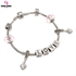 GJ Jewelry Emas Korea Charm Bracelet - First Love - PDR0008 (Pink )