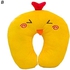 Eissely Cartoon Small Yellow Chicken Pillow U-shaped Pillow Plush Toys
