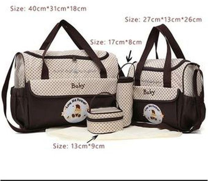 Cute 5 In 1 Baby Diaper Bag