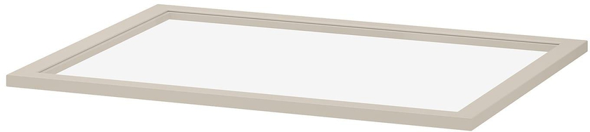 KOMPLEMENT Glass shelf - beige 75x58 cm