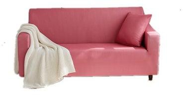 غطاء حماية الأثاث لأريكة من 3 مقاعد وردي