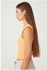 FOREVER21 Women Cotton-Blend Tank Top XL Orange