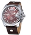 Curren 8176 Waterproof Men's Round Dial Quartz Sports Wrist Watch - Brown