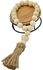 Nordic Heart Wooden Beads Tassel Beige
