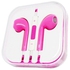 3.5mm Pink Iphone Headphones Earphones With Remote Mic Volume Controls For Apple iPad iPhone 5 5S 5C