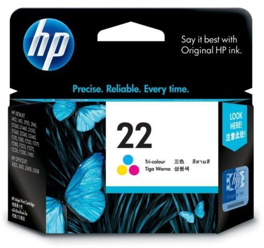 HP 22 Tri-color Original Ink Cartridge