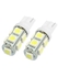 T10 Led Base Light Set - 2 Lamps - 9 Chips - Size 5050