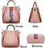 Homarket 4PCS Women Handbag Set, Soft PU Leather Top Handle Bags Set, Shoulder Bags Crossbody Bag Wallet Purse,Tote Bag (Pink)