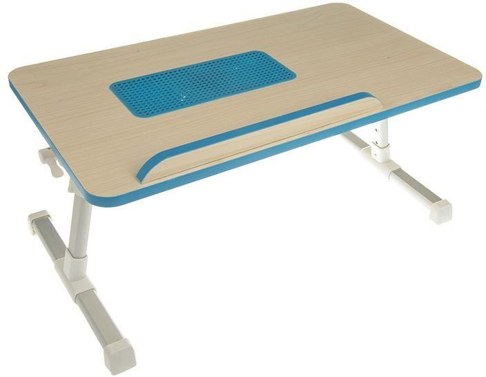 E-table A8-C Foldable Laptop Desk with Laptop Cooling Fan Blue