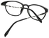 نظارة قراءة بإطار بيضاوي بسيط وعدسات مسطحة