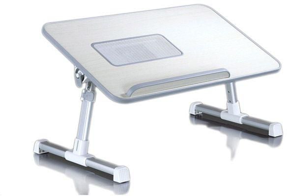 Adjustable Folding Laptop Table with Cooling Fan [CT1024]