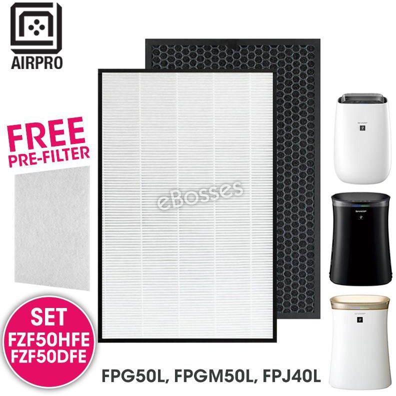 AIRPRO Sharp FZF50HFE FZF50DFE Air Purifier HEPA &amp; Deodorizing Filter