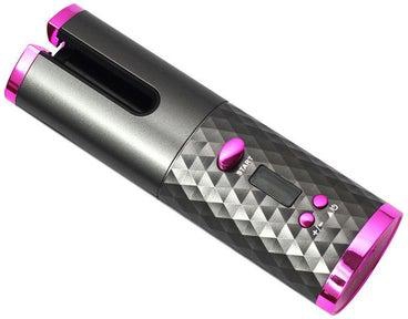 Rechargeable Automatic Hair Curler Black/Pink