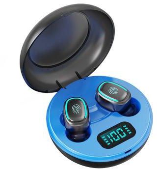 Mini TWS Bluetooth 5.0 True Wireless In-Ear Headphones With Mic And Charging Case Blue