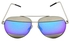 نظارة شمسية بإطار آفياتور كبير الحجم وعدسات عاكسة مقسمة