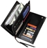 New Fashion Men Business Solid Long PU Leather Wallet - Black