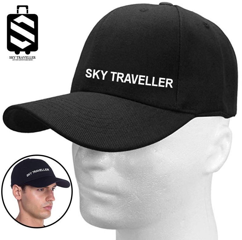 SKY TRAVELLER SKY325 Unisex Baseball Cap Adjustable Low Profile Hat (Black)