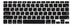 غطاء جلدي للوحة المفاتيح لجهاز ماك بوك برو وماك بوك آير 13 بوصة 13بوصة أسود