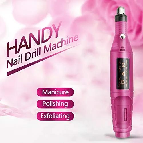 LOONFUNG Electric Nail Drill Manicure & Pedicure Care Set，Mini Nail Kit System for Buffing, Grooming, and Polishing of Nails