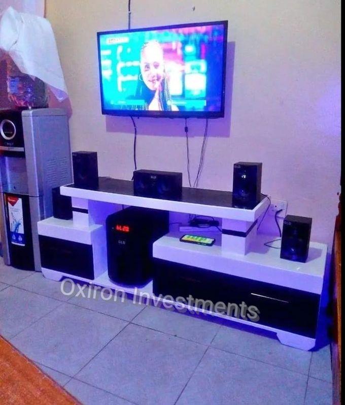 Luxury TV Stand With Storage & LED Lights
