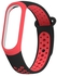 Replacement Sport Wristband Strap For Xiaomi Mi Band 3 Red/Black