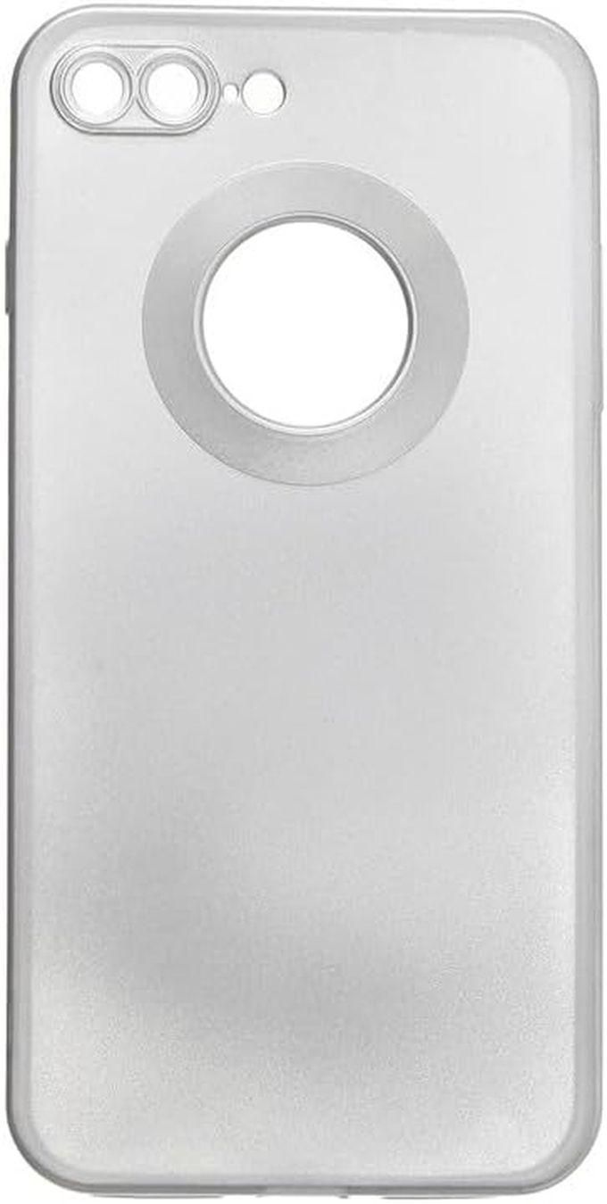 Plastic Back Cover For Apple Iphone 7 Plus / 8 Plus, Silver CFS-158