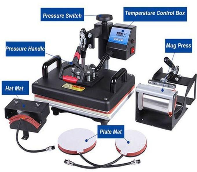 Combo Sublimation Heat Transfer Machine 5 In 1