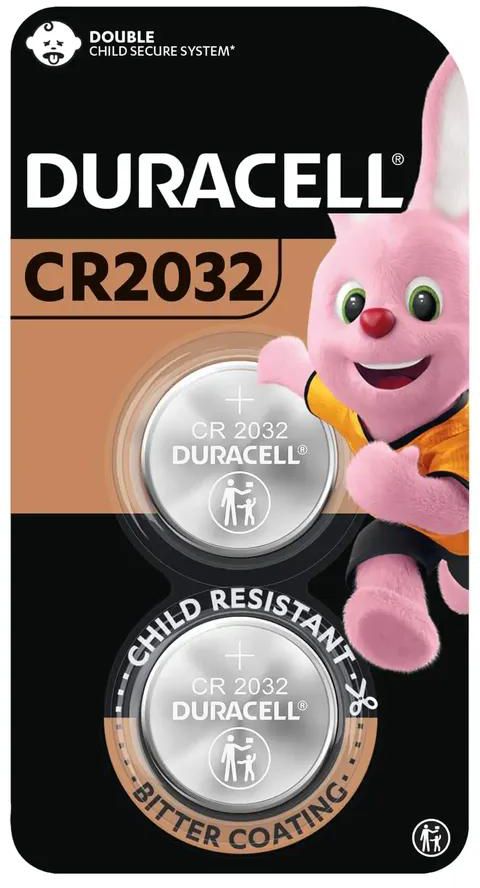 Duracell Specialty CR2032 Lithium Coin 3 V Battery (Pack of 2)