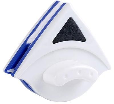ممسحة مطاطية بتصميم مثلث على الوجهين أبيض/ أزرق/ أسود 17سنتيمتر
