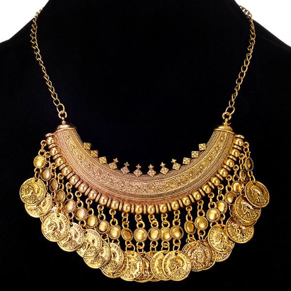 Fashion retro classic coin necklace luxury brand jewelry high-end high-quality accessories 3 colors available