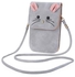 Generic Mouse Shoulder Bag PU Leather Vertical Type Mini Phone Pocket For Lady (Grey)
