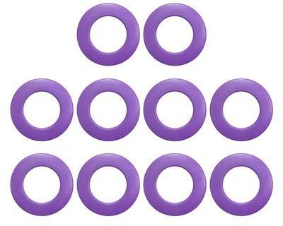 10-Piece Rings Curtains Draperies Purple 21.60x7.11x16.26centimeter