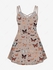 Plus Size Colorful Butterfly Print Crisscross A Line Cami Dress - 6x