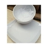 Big 12 Pieces Unbreakable Ceramic Bowl & Flat Slanted Plates