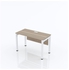 Artistico Metal Desk 120*60 cm Closed From The Front Brown*White AMD120BR*W