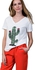 Milla by Trendyol MLWSS16KM3938 Casual T-Shirt for Women - 34 EU, White